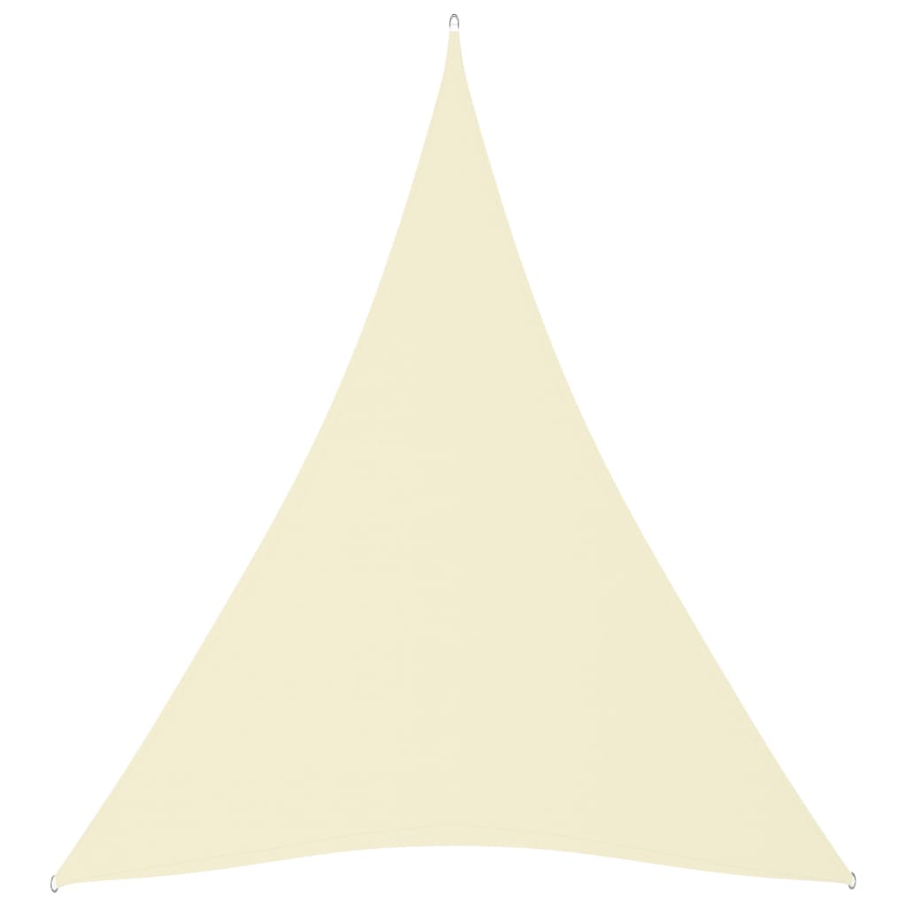 Sonnensegel Oxford-Gewebe Dreieckig 5x7x7 m Creme