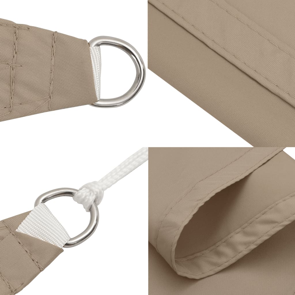 Sonnensegel Oxford-Gewebe Quadratisch 2,5x2,5 m Taupe