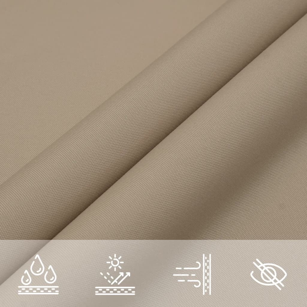 Sonnensegel Oxford-Gewebe Quadratisch 5x5 m Taupe