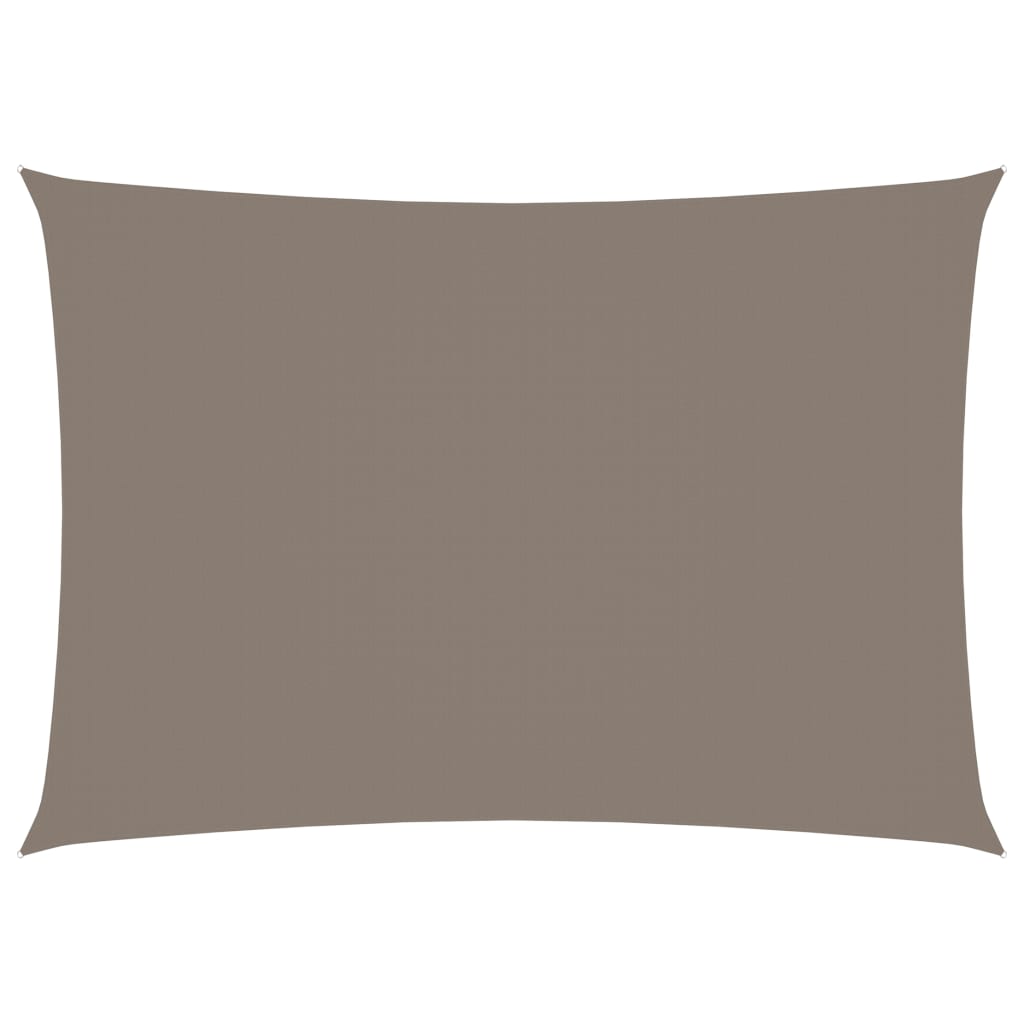 Sonnensegel Oxford-Gewebe Rechteckig 2x4 m Taupe