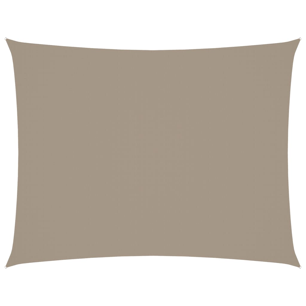 Sonnensegel Oxford-Gewebe Rechteckig 2,5x4 m Taupe