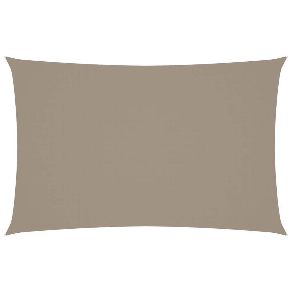 Sonnensegel Oxford-Gewebe Rechteckig 2,5x5 m Taupe