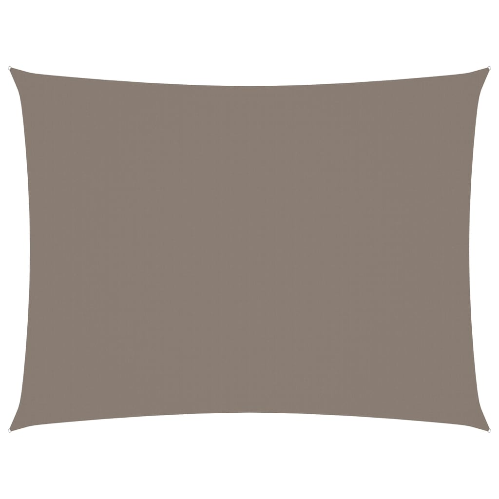 Sonnensegel Oxford-Gewebe Rechteckig 3x4,5 m Taupe