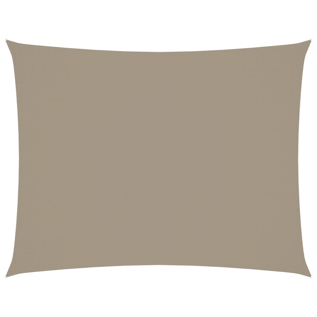 Sonnensegel Oxford-Gewebe Rechteckig 3x6 m Taupe