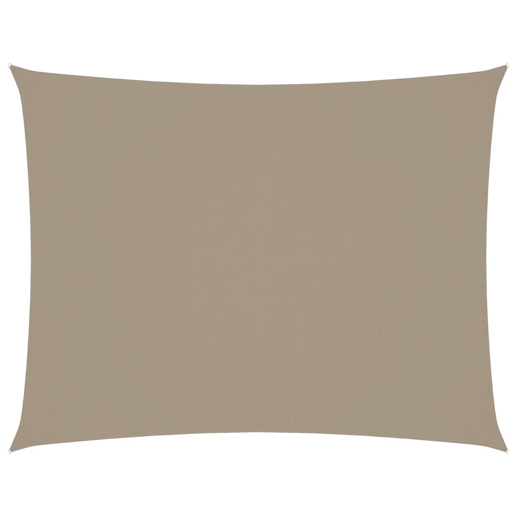 Sonnensegel Oxford-Gewebe Rechteckig 3,5x5 m Taupe