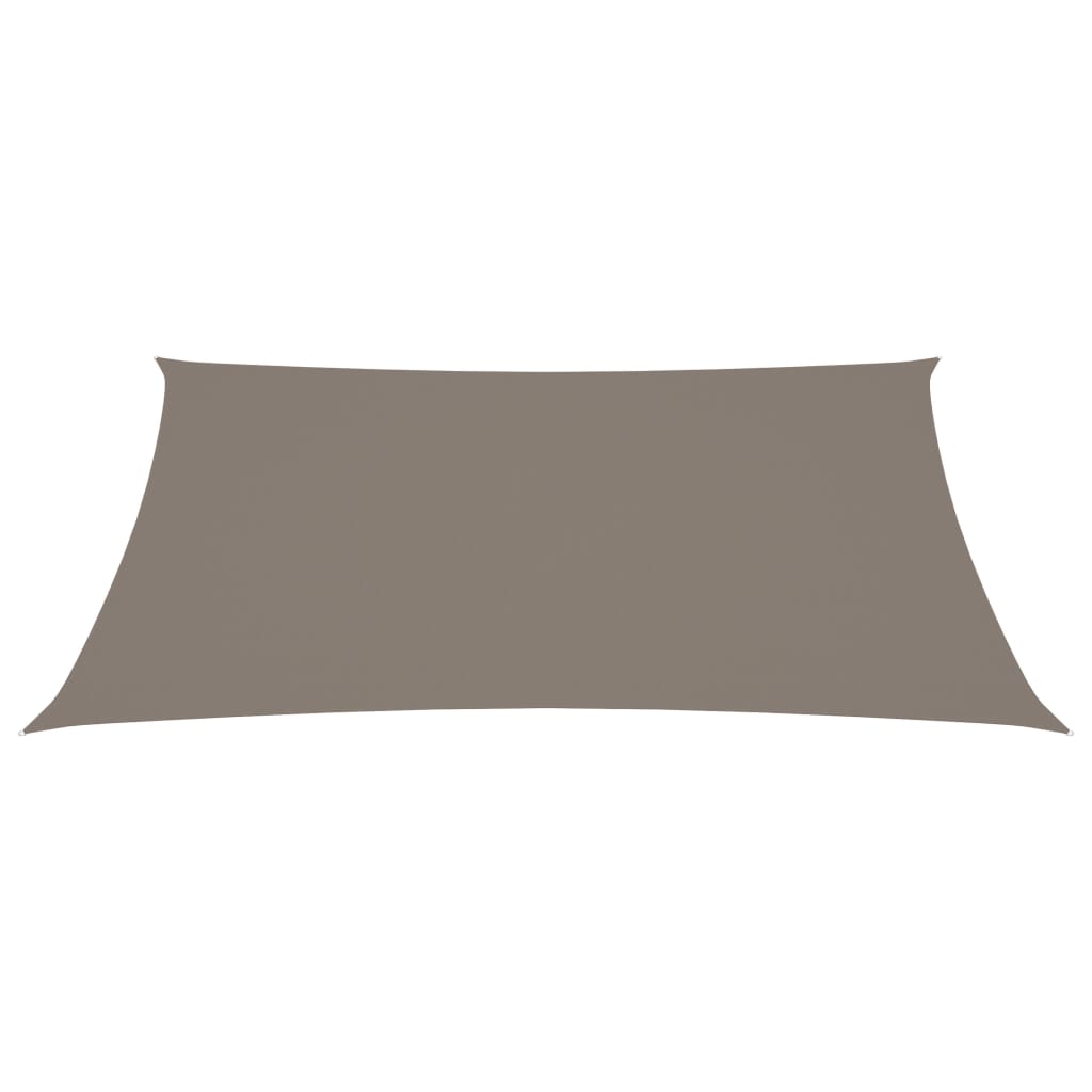 Sonnensegel Oxford-Gewebe Rechteckig 3,5x5 m Taupe