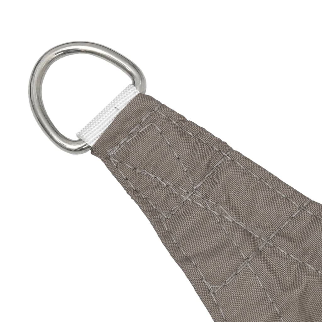 Sonnensegel Oxford-Gewebe Rechteckig 3,5x5 m Taupe