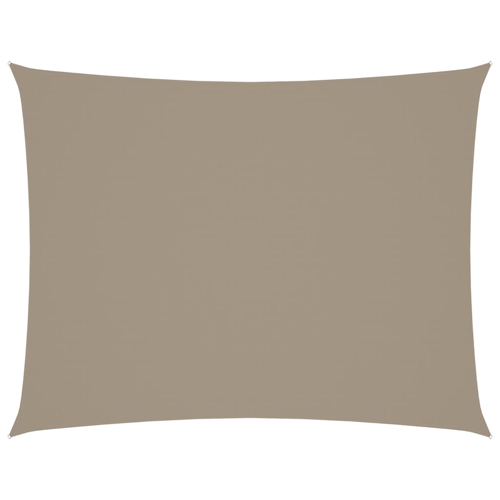 Sonnensegel Oxford-Gewebe Rechteckig 4x5 m Taupe