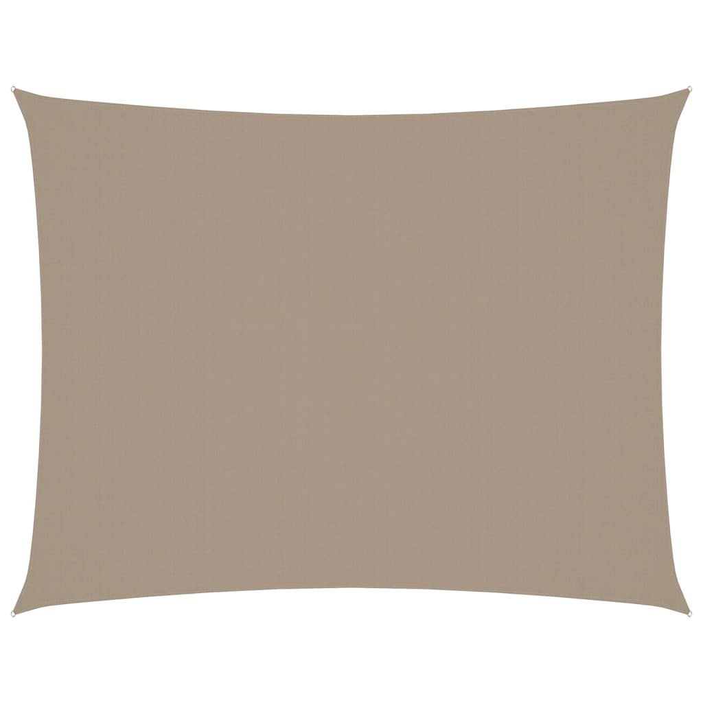 Sonnensegel Oxford-Gewebe Rechteckig 4x6 m Taupe