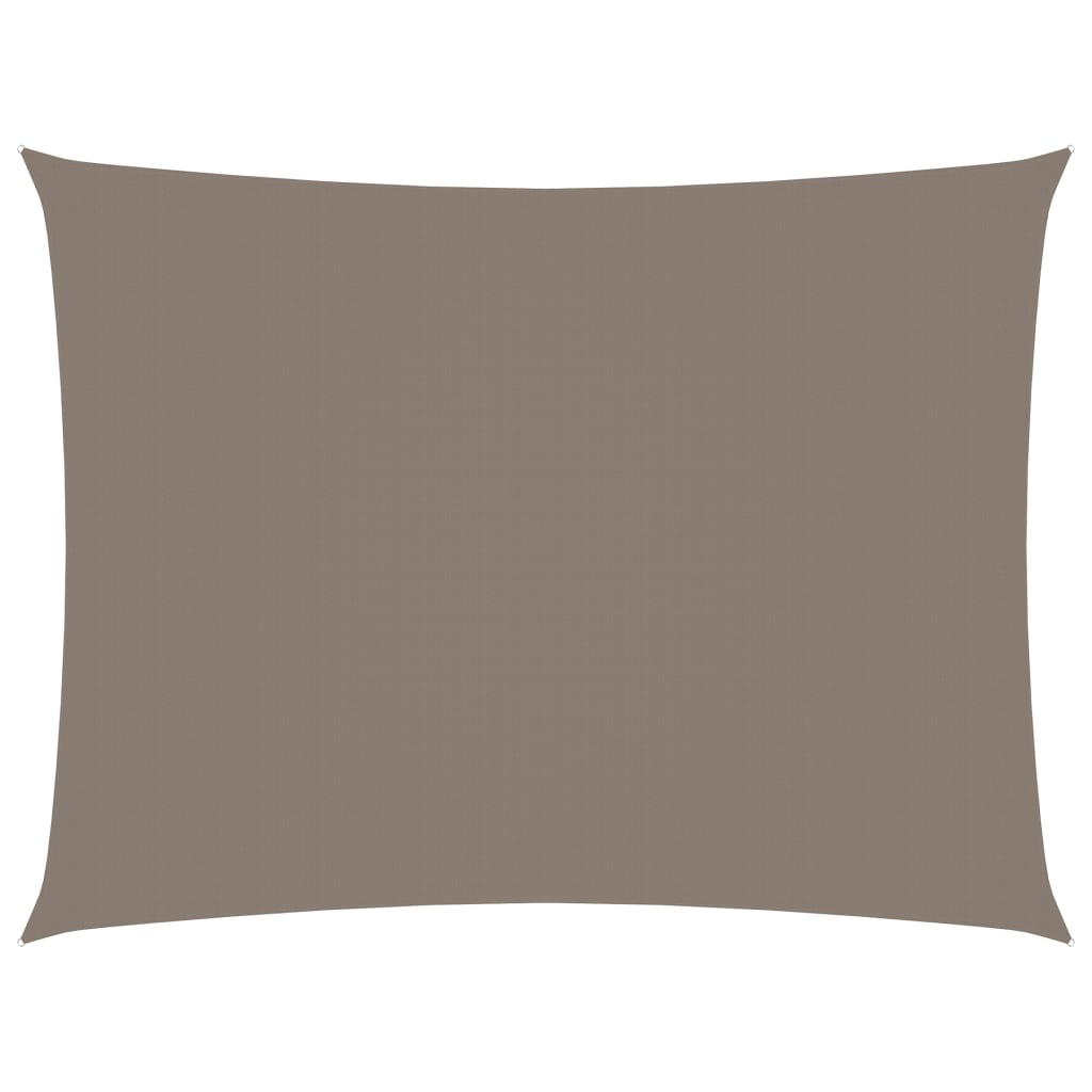 Sonnensegel Oxford-Gewebe Rechteckig 5x7 m Taupe