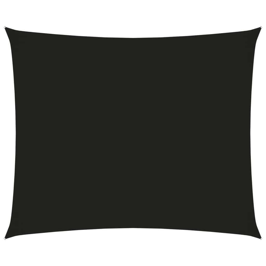Sonnensegel Oxford-Gewebe Rechteckig 2,5x3,5 m Schwarz
