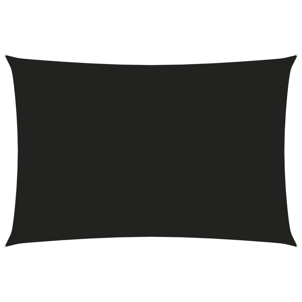 Sonnensegel Oxford-Gewebe Rechteckig 2,5x4,5 m Schwarz