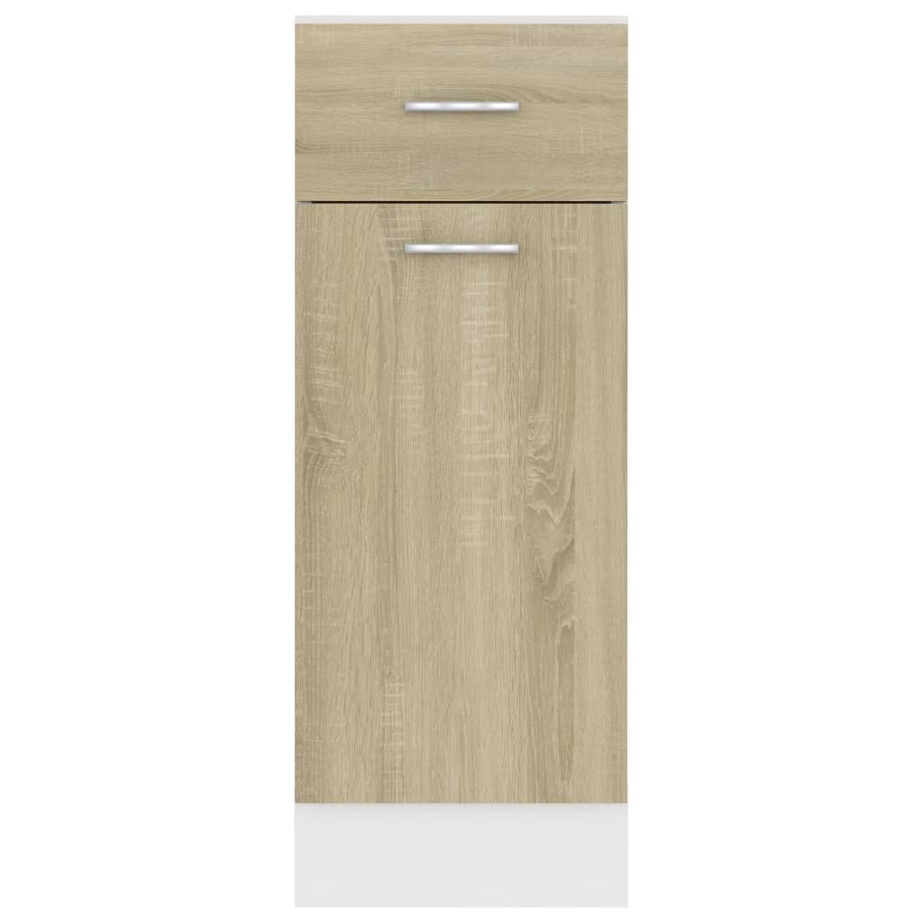 Schubunterschrank Sonoma-Eiche 30x46x81,5 cm Holzwerkstoff