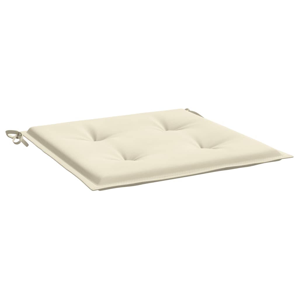 Gartenstuhl-Kissen 2 Stk. Creme 40x40x3 cm Oxford-Gewebe