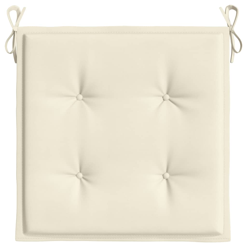 Gartenstuhl-Kissen 2 Stk. Creme 40x40x3 cm Oxford-Gewebe