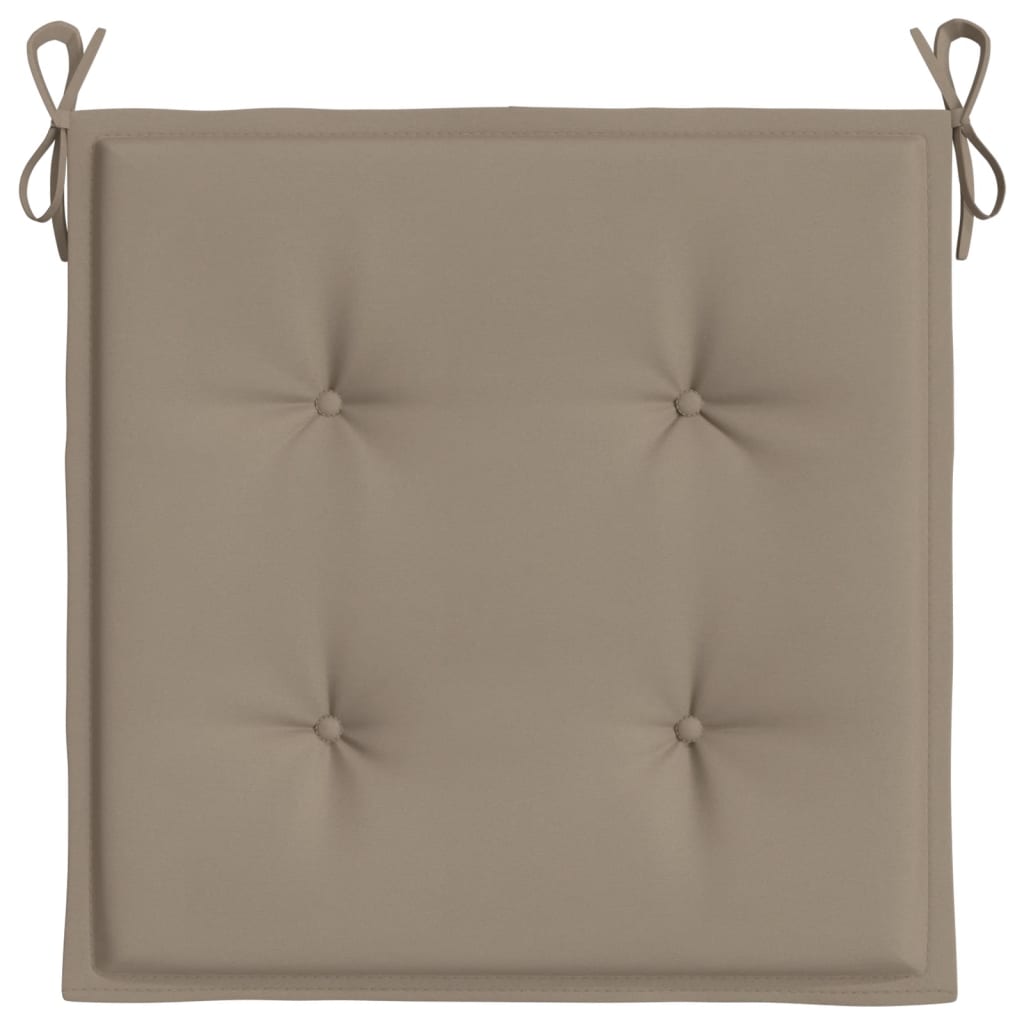 Gartenstuhl-Kissen 4 Stk. Taupe 50x50x3 cm Oxford-Gewebe