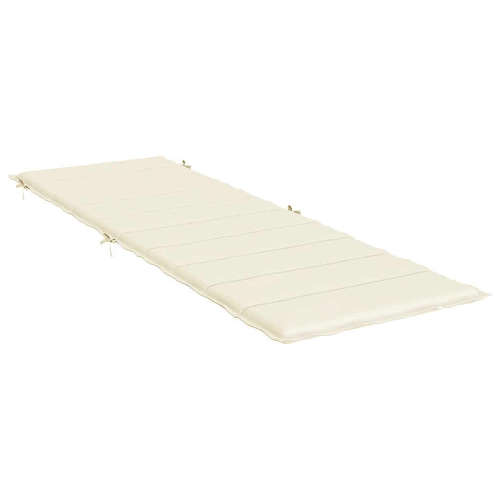 Sonnenliegen-Auflage Creme 186x58x3 cm Oxford-Gewebe