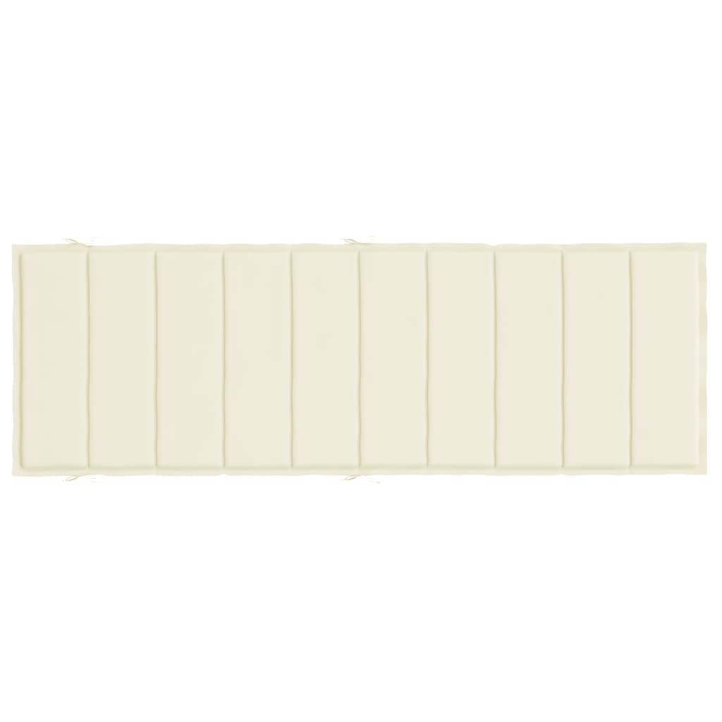 Sonnenliegen-Auflage Creme 186x58x3 cm Oxford-Gewebe