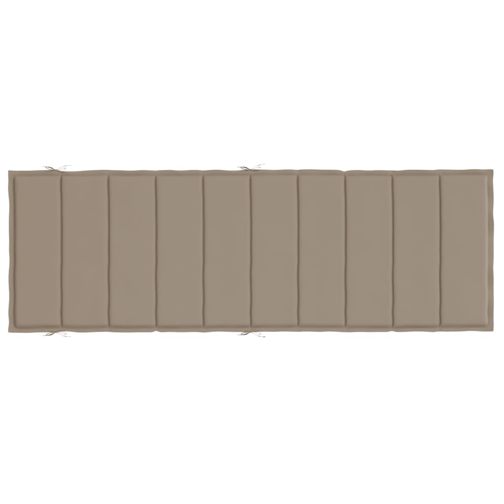 Sonnenliegen-Auflage Taupe 186x58x3 cm Oxford-Gewebe