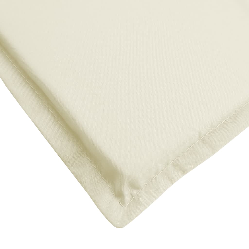 Sonnenliegen-Auflage Creme 200x50x3 cm Oxford-Gewebe