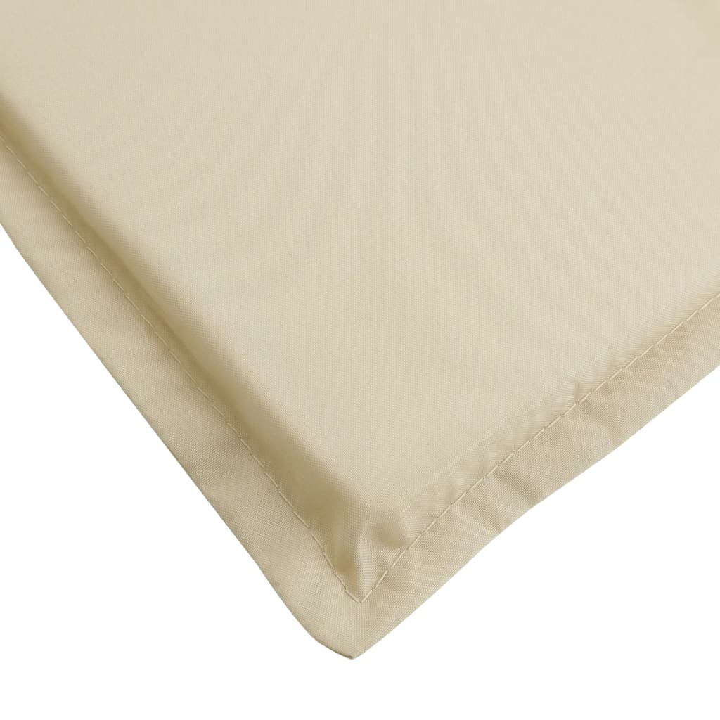 Sonnenliegen-Auflage Beige 200x50x3 cm Oxford-Gewebe