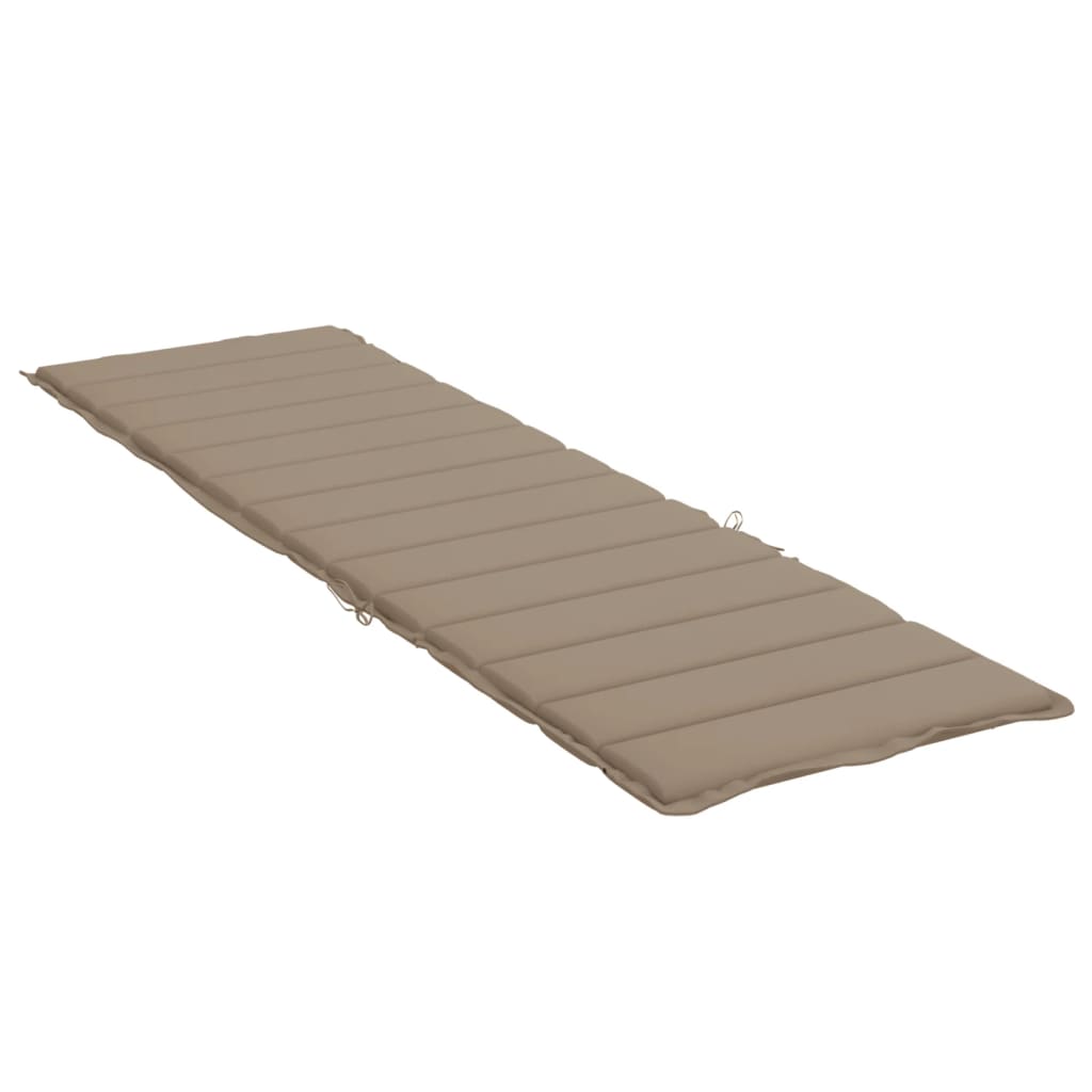 Sonnenliegen-Auflage Taupe 200x60x3 cm Oxford-Gewebe