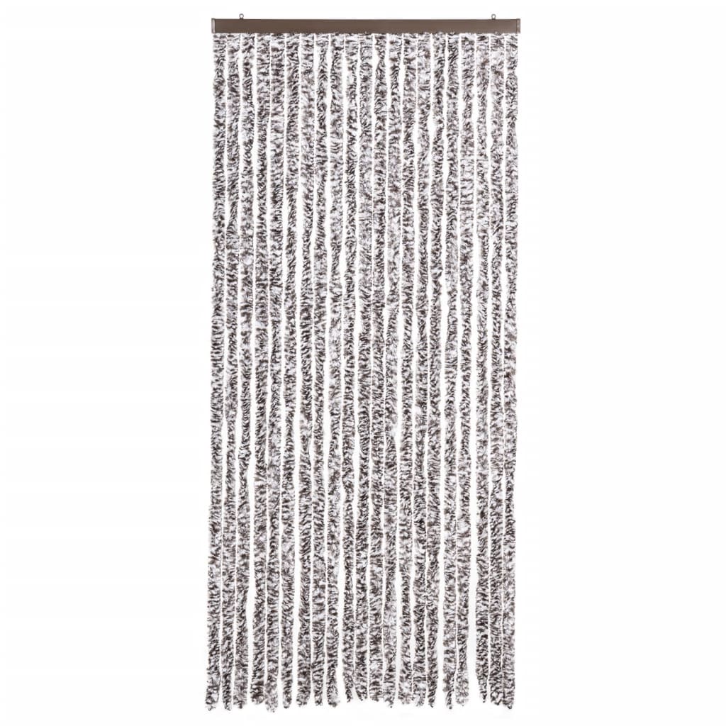 Insektenschutz-Vorhang Braun und Beige 90x200 cm Chenille