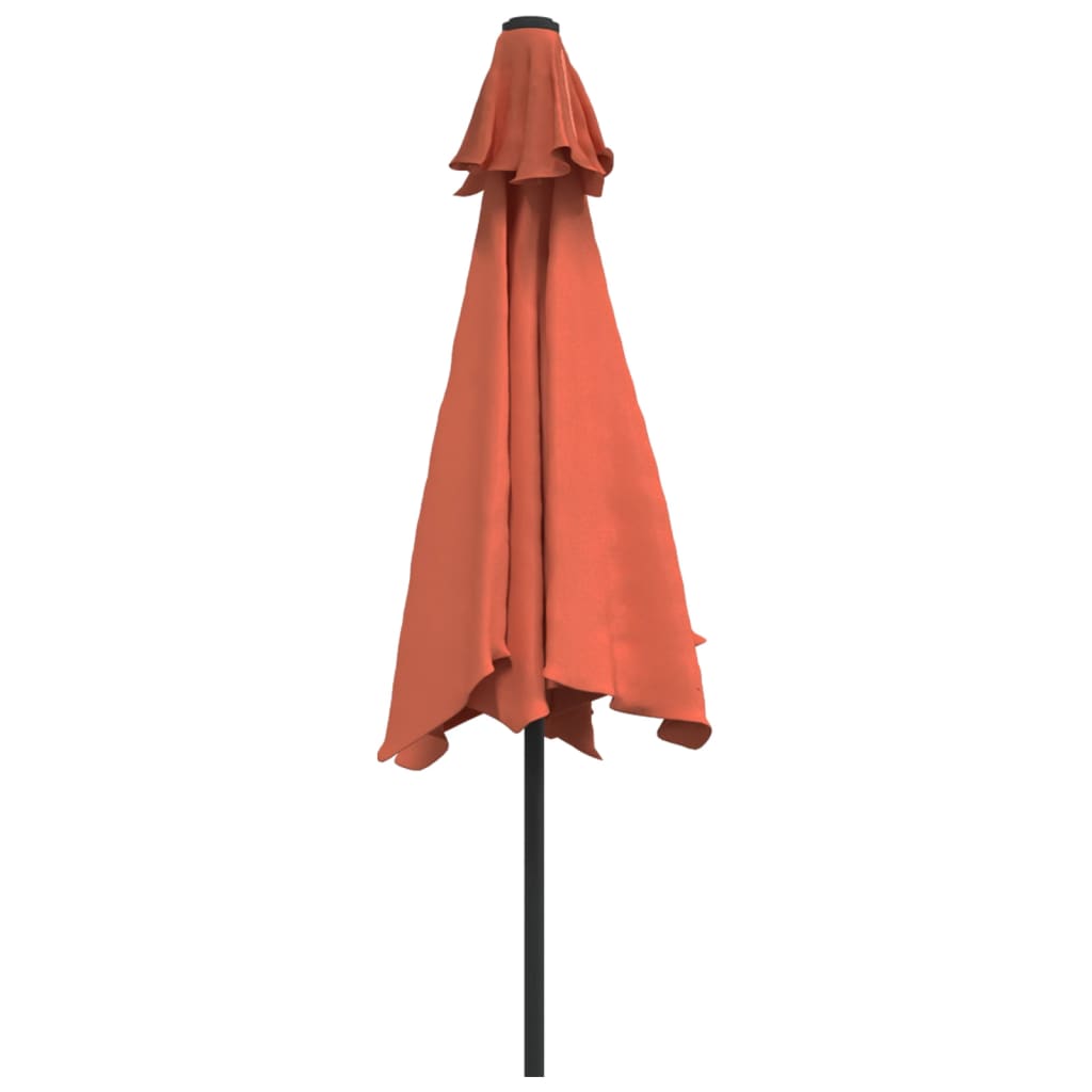 Sonnenschirm mit Metall-Mast Terracotta-Rot 300 cm