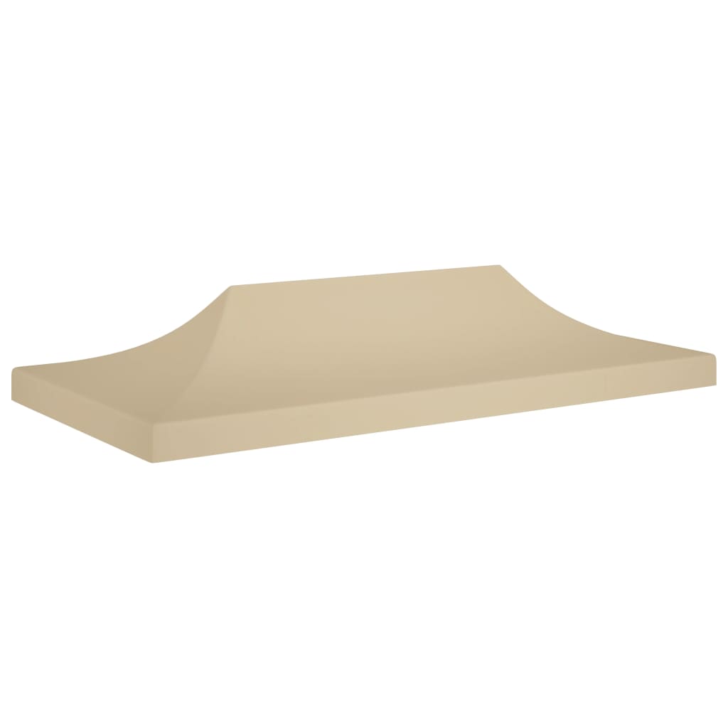 Partyzelt-Dach 6x3 m Beige 270 g/m²