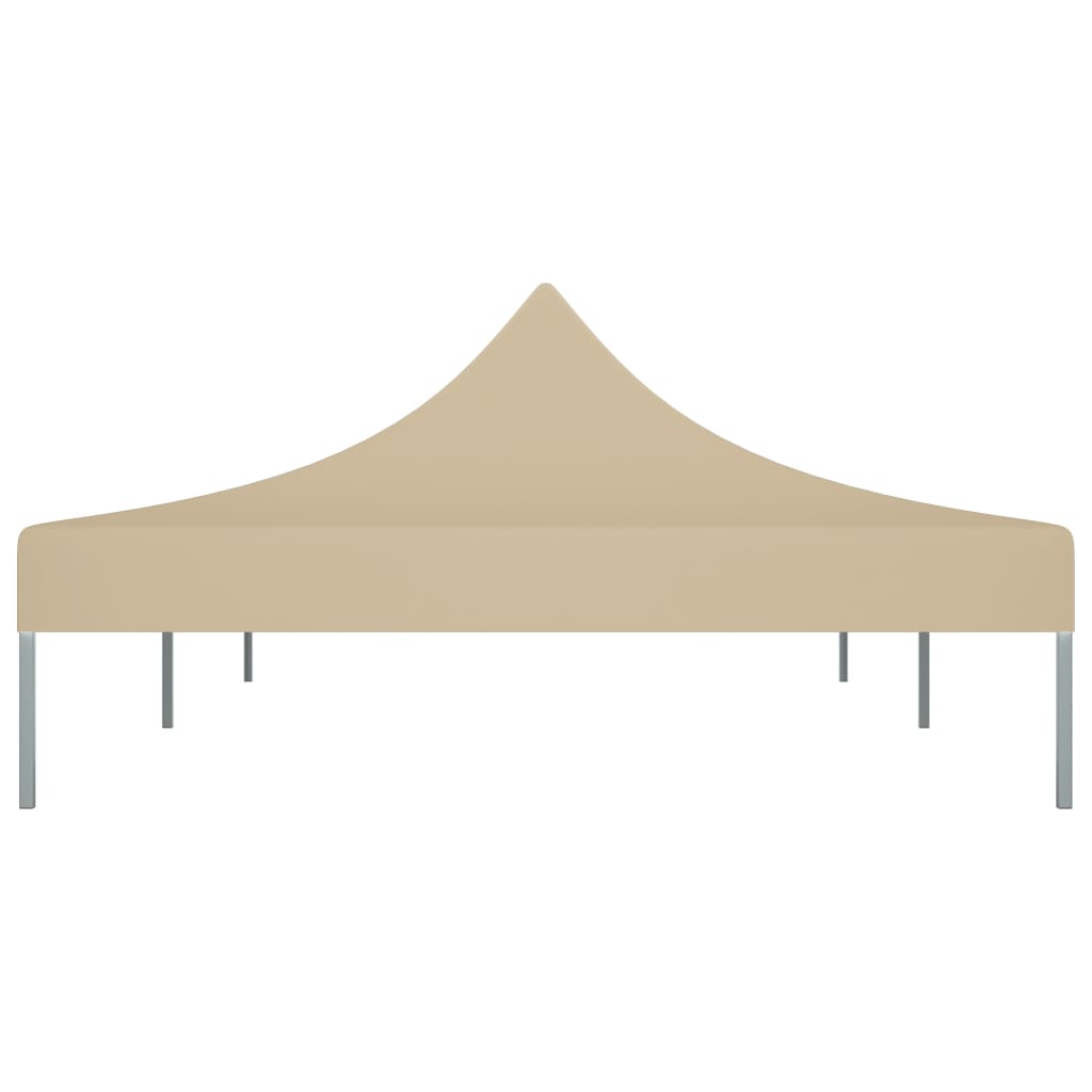 Partyzelt-Dach 6x3 m Beige 270 g/m²