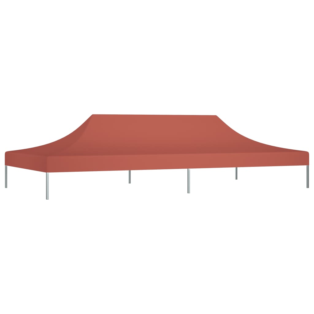 Partyzelt-Dach 6x3 m Terrakotta-Rot 270 g/m²