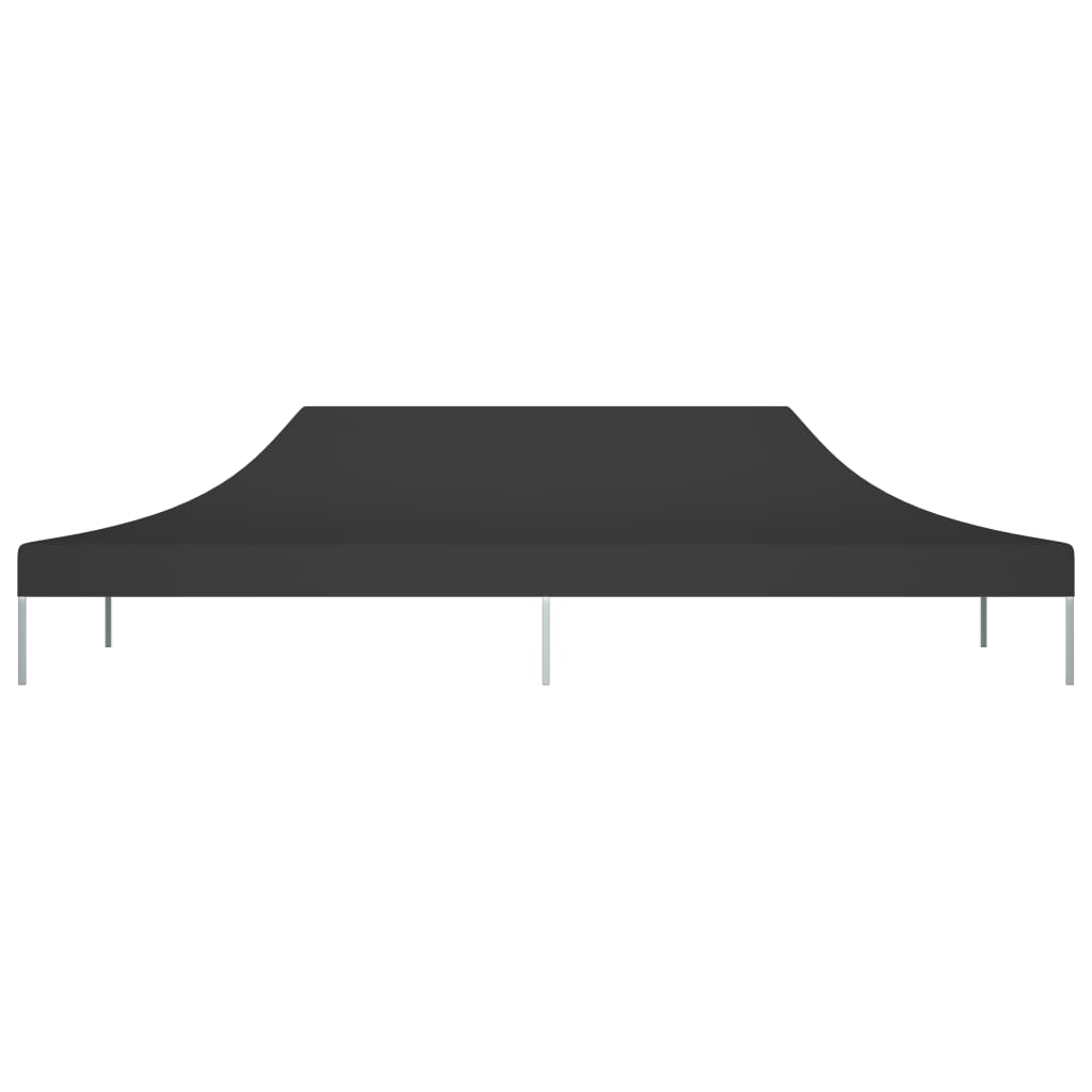 Partyzelt-Dach 6x3 m Schwarz 270 g/m²