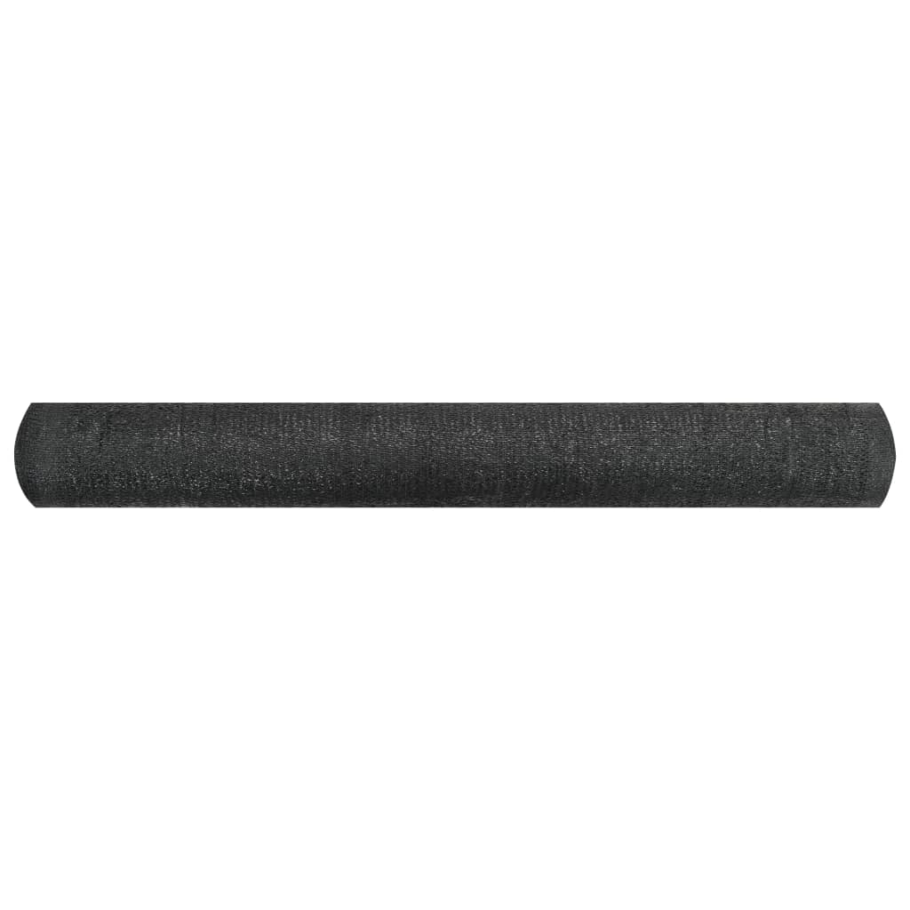 Zaunblende Schwarz 1,5x25 m HDPE 195 g/m²