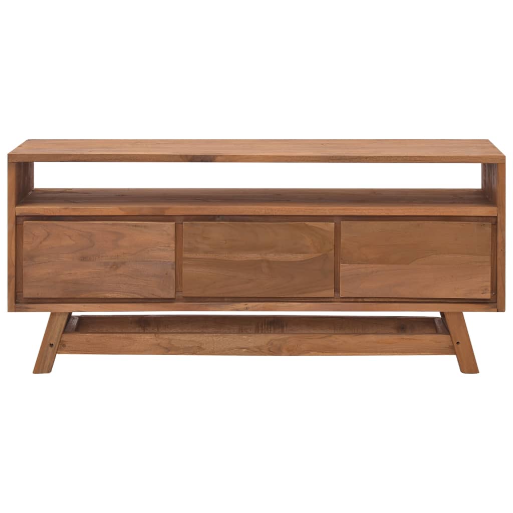 TV-Schrank 110x30x50 cm Massivholz Teak