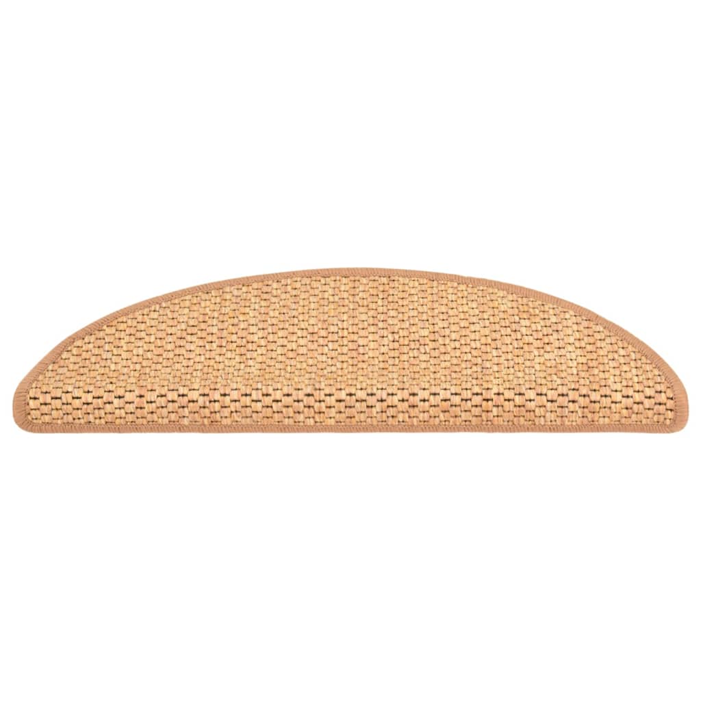 Treppenmatten Selbstklebend Sisal-Optik 15Stk. 56x17x3cm Orange