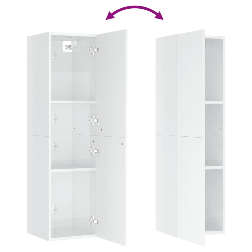 TV-Schrank Hochglanz-Weiß 30,5x30x110 cm Holzwerkstoff