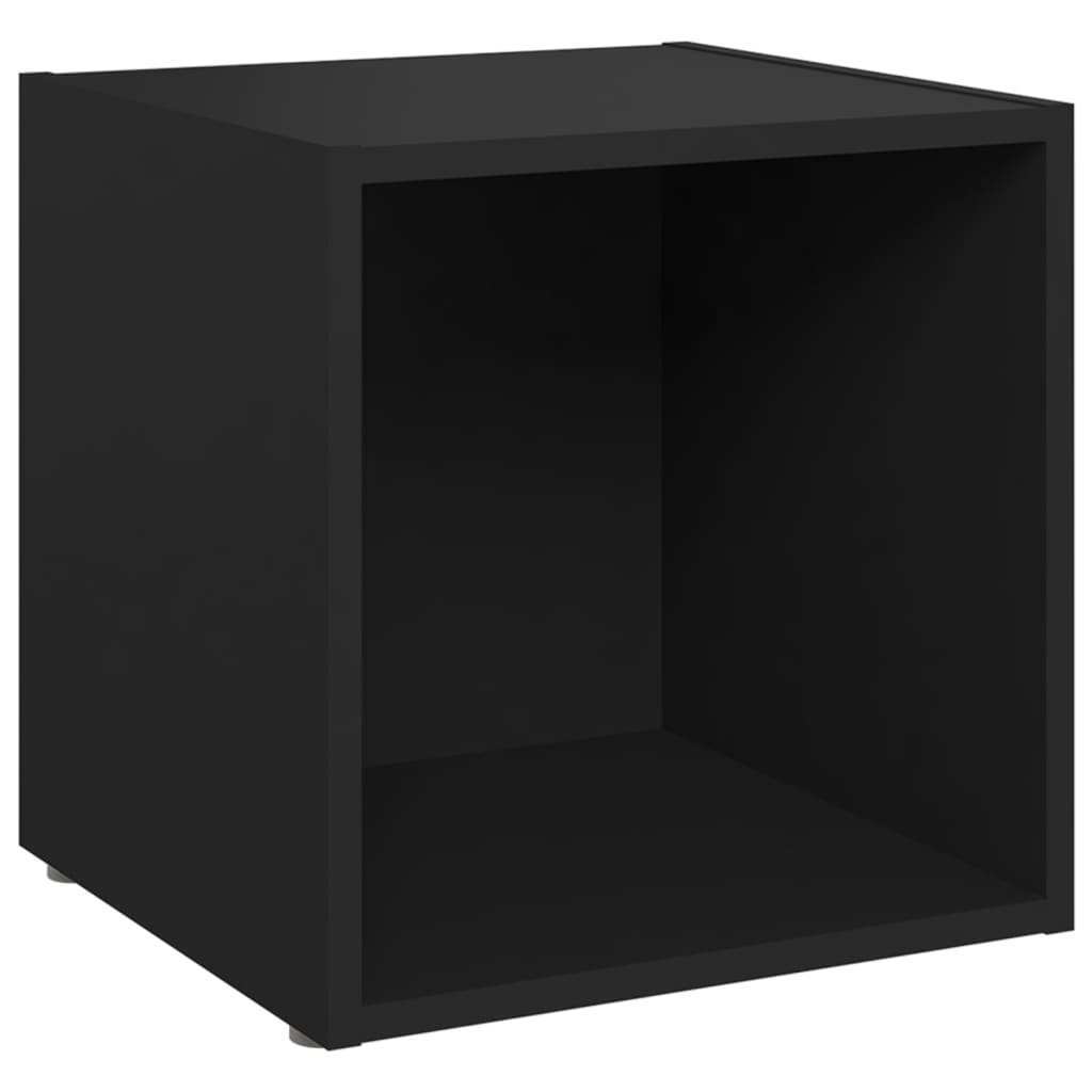 TV-Schrank Schwarz 37x35x37 cm Holzwerkstoff