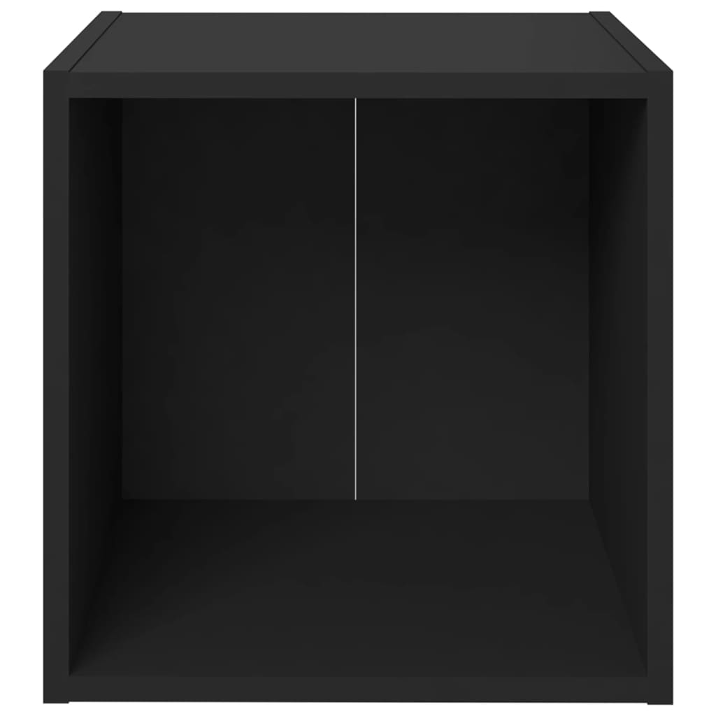 TV-Schrank Schwarz 37x35x37 cm Holzwerkstoff