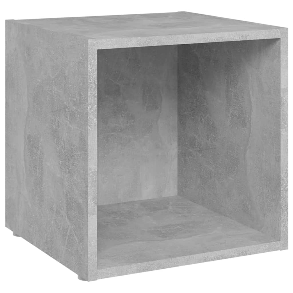 TV-Schrank Betongrau 37x35x37 cm Holzwerkstoff