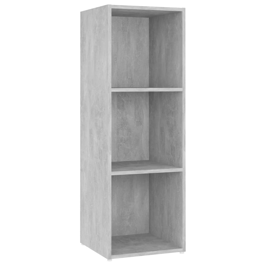 TV-Schrank Betongrau 107x35x37 cm Holzwerkstoff