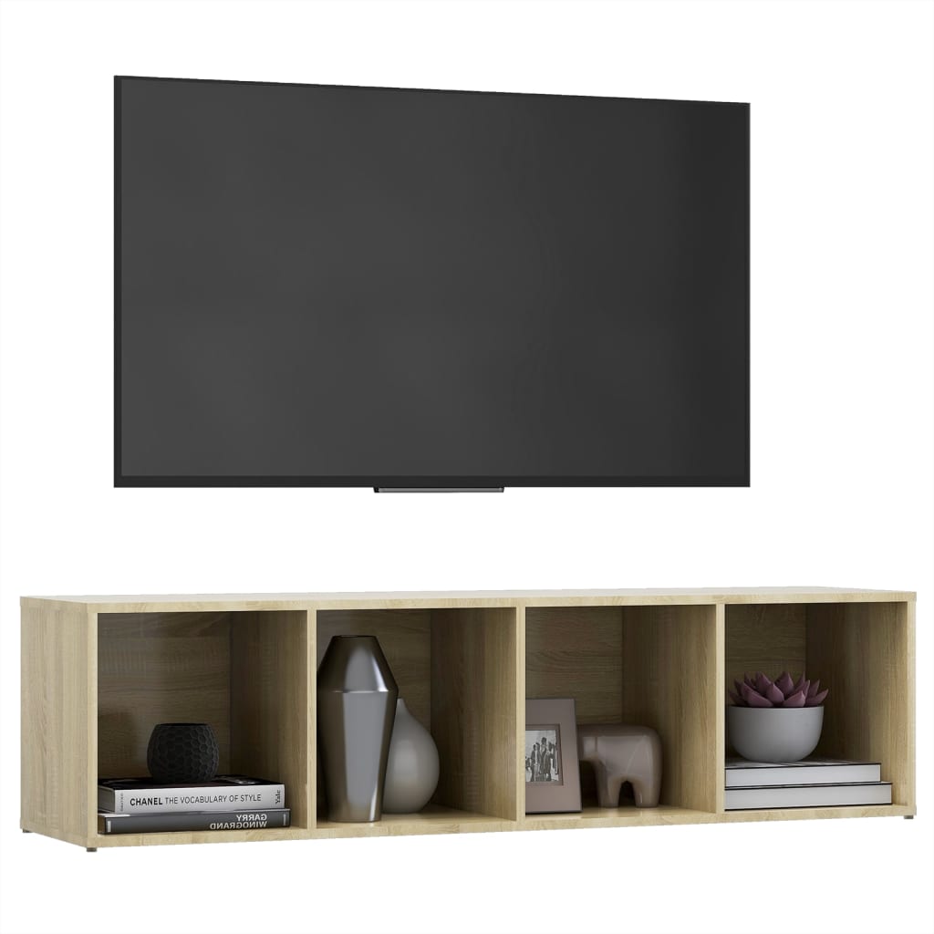 TV-Schrank Sonoma-Eiche 142,5x35x36,5 cm Holzwerkstoff