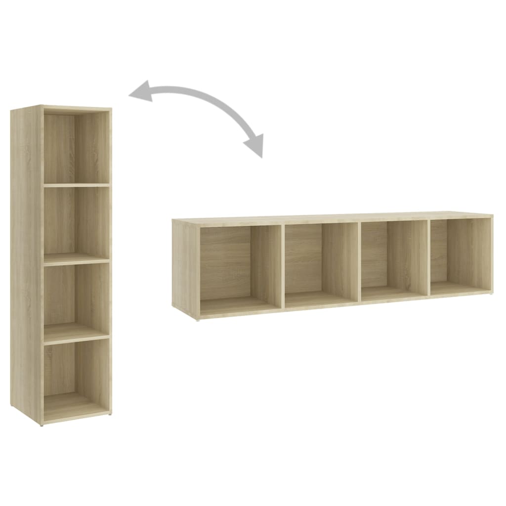 TV-Schrank Sonoma-Eiche 142,5x35x36,5 cm Holzwerkstoff