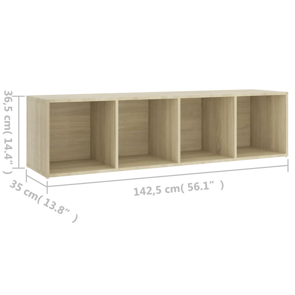 TV-Schrank Sonoma-Eiche 142,5x35x36,5 cm Holzwerkstoff