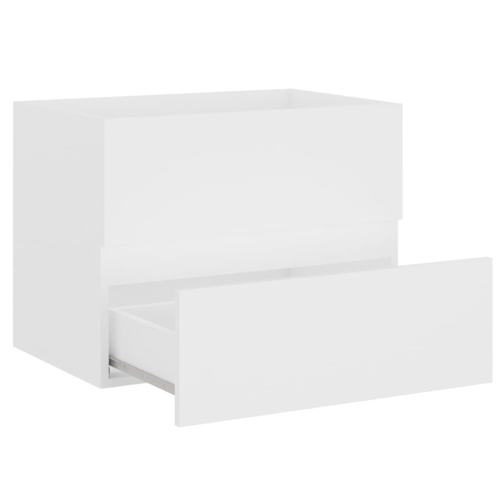 Badmöbel-Set Weiß Holzwerkstoff
