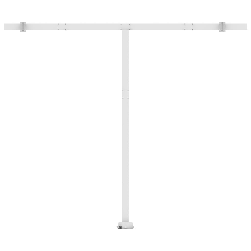 Markise Manuell Einziehbar mit LED 350x250 cm Creme