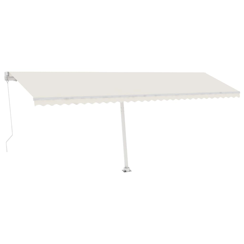 Standmarkise Manuell Einziehbar 600x350 cm Creme