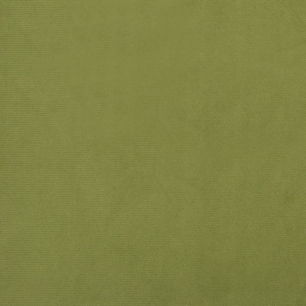 Schaukelstuhl Hellgrün Samt und PVC