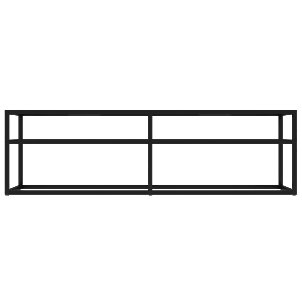 TV-Schrank Schwarz 140x40x40,5 cm Hartglas