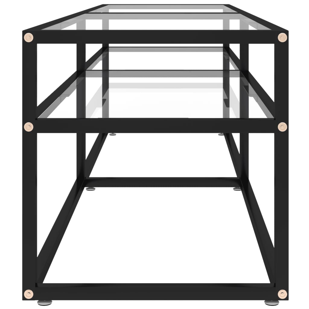 TV-Schrank Transparent 160x40x40,5 cm Hartglas