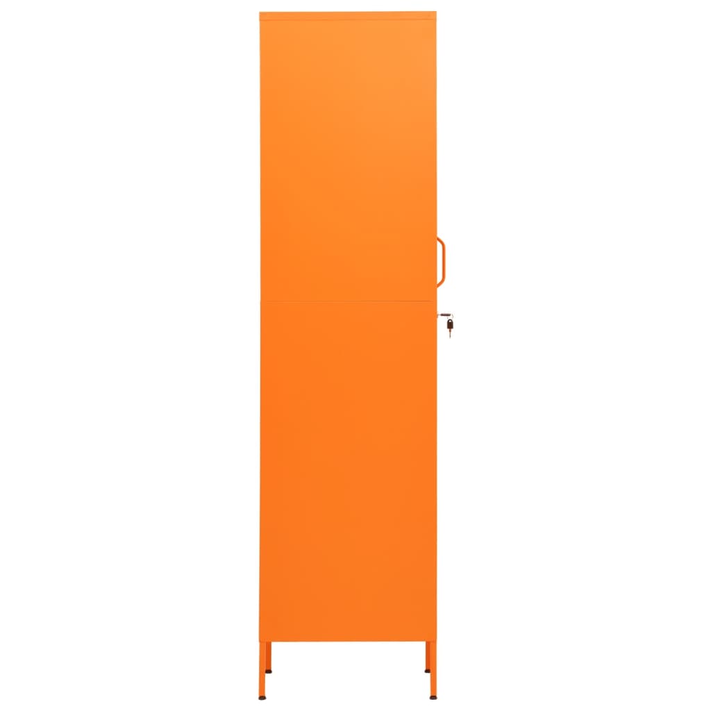 Schließfachschrank Orange 35x46x180 cm Stahl